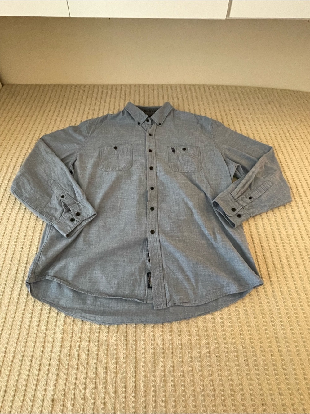 U.S. Polo Assn. Light Blue Button-Down Shirt - Size: XXL